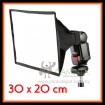 Camzilla SB3020 Universal Flash Softbox Diffuser for Canon Nikon Sony Nissin Yongnuo